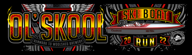 OL' Skool Ski Boat Run Bar Runner